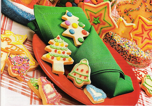 Biscoitos de natal coloridos
